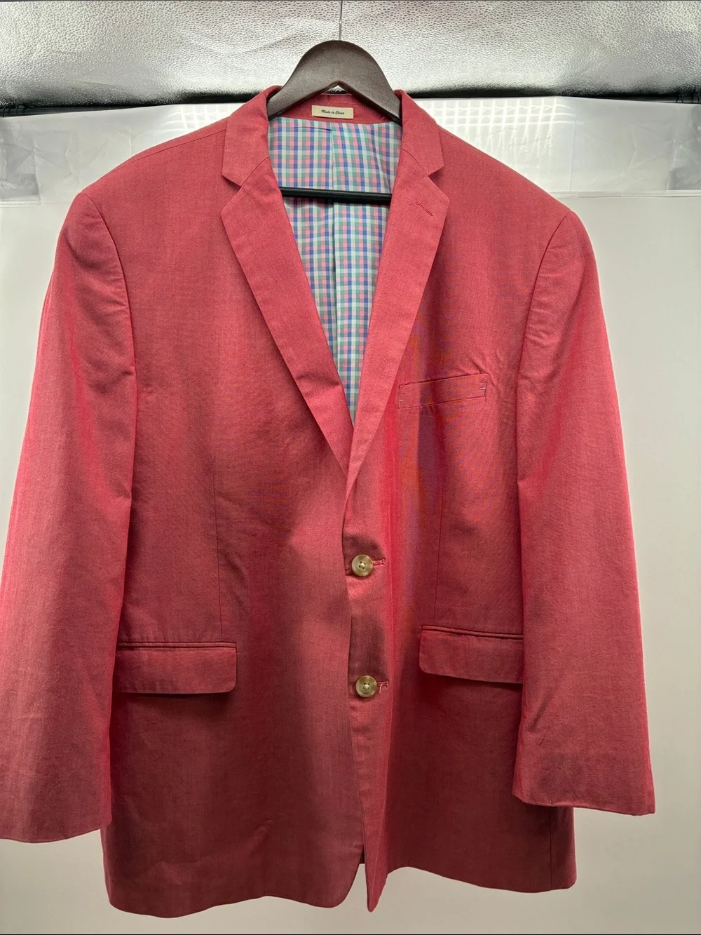 Men's Crimson Sport Coat - Two-Button Blazer